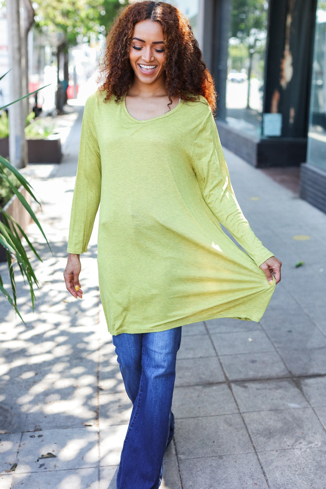 Mustard Marled Tunic