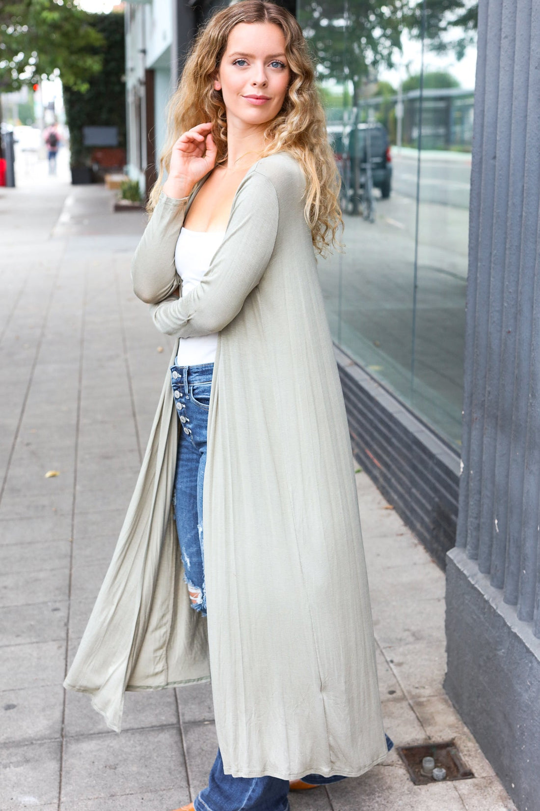 Sage Open Back Duster