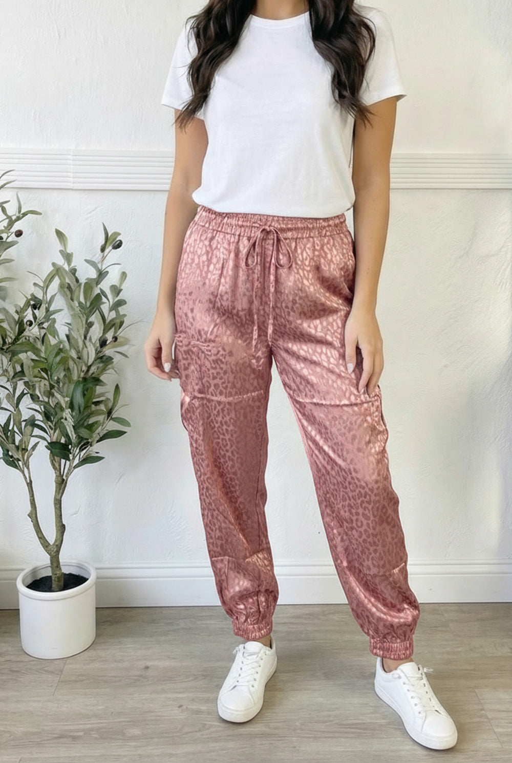 Blush Animal Shimmer Joggers