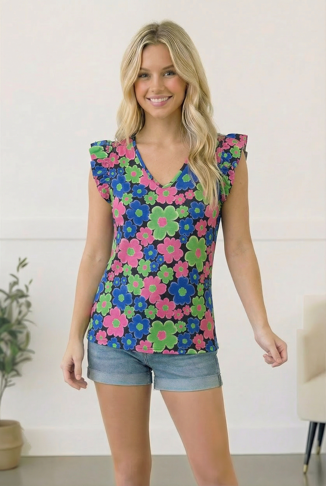 Multi Floral Top