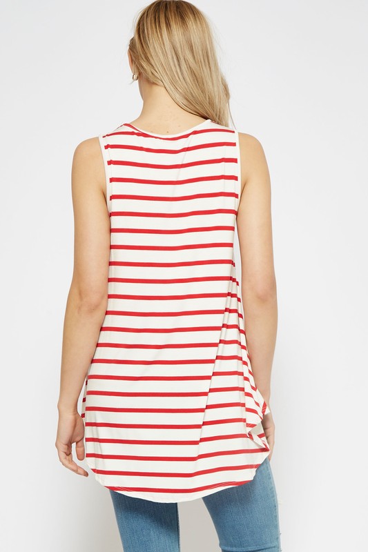 Stripe Sleeveless Top (3 Colors)