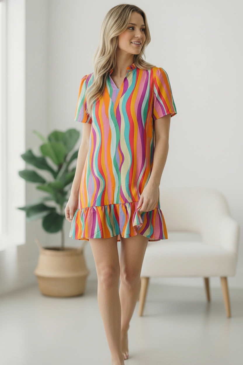 Multi Stripe Dress